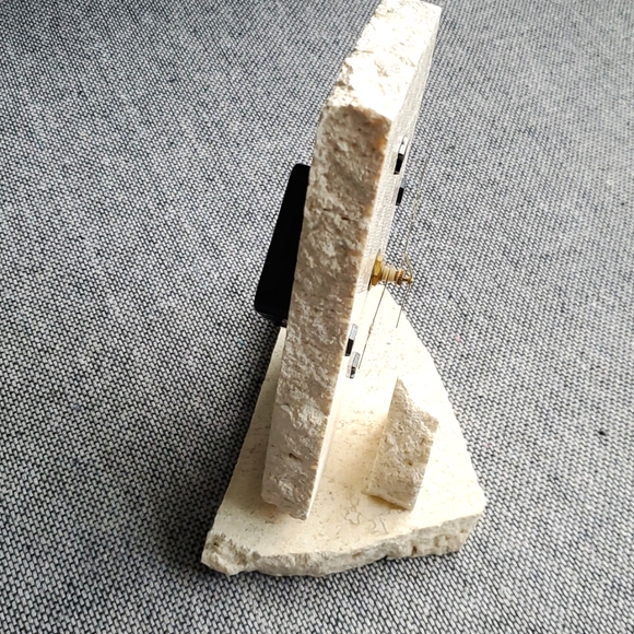 Marble Slab Desk Clock - Picture 4 of 5